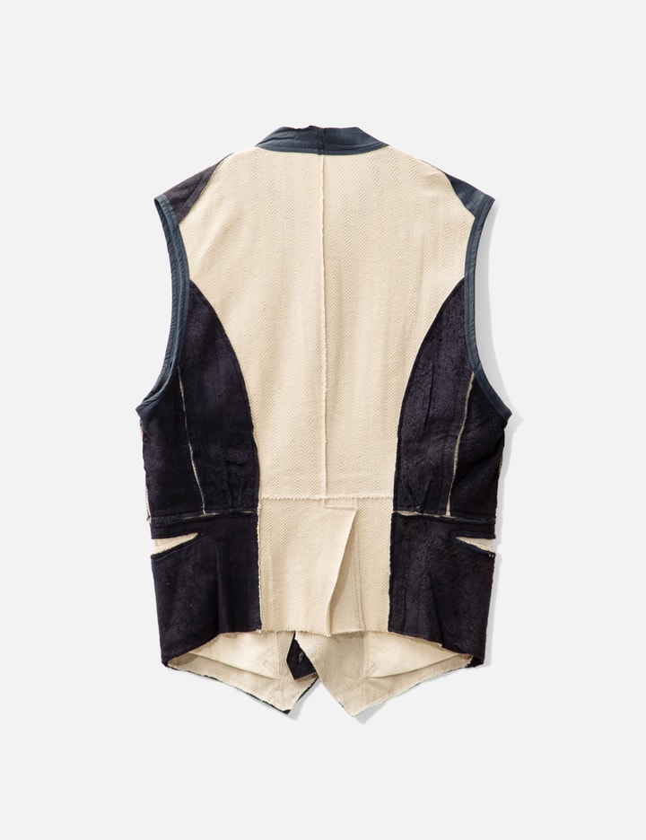 Takahiromiyashita Thesoloist leather patch vest Placeholder Image