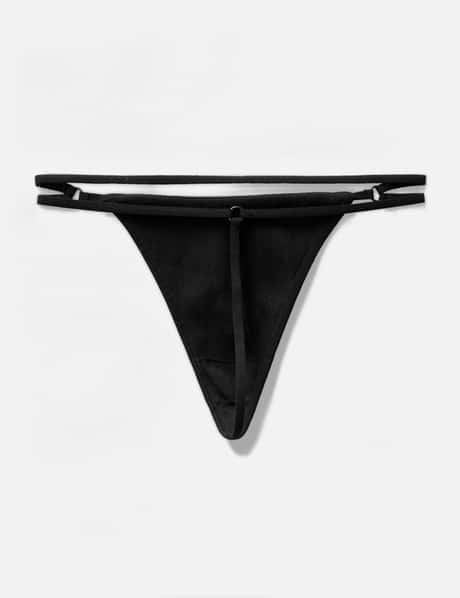 Ribbed Strap Detailed Thong view 5
