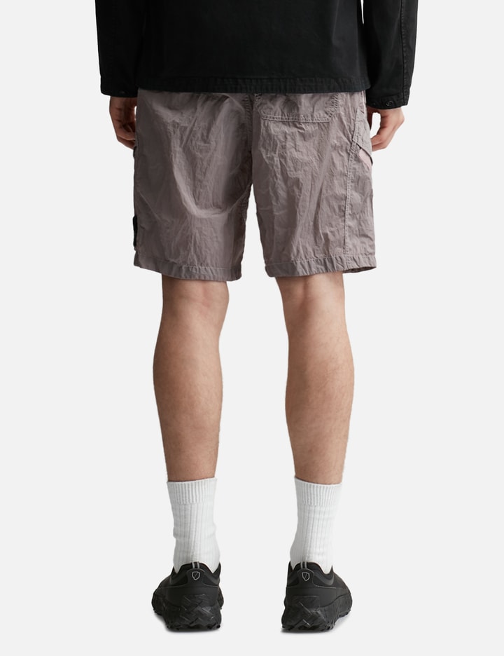 Shop Stone Island Nylon Metal In Econyl® Regenerated Nylon Bermuda Shorts In Pink