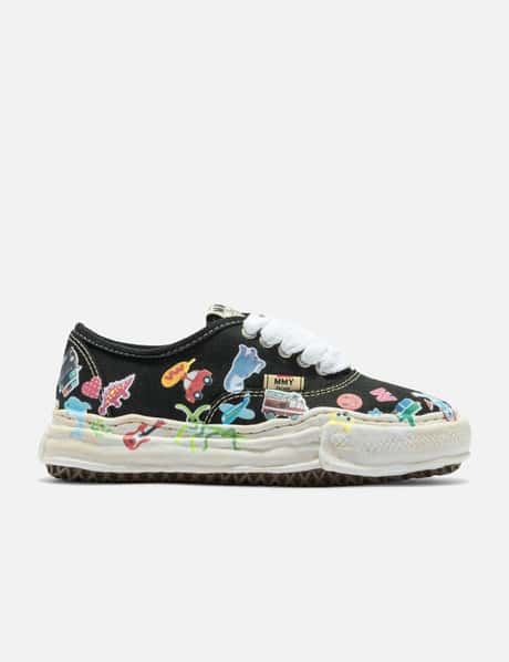 Maison Mihara Yasuhiro "BAKER" OG Sole Sticker Printed Canvas Low-top Sneakers