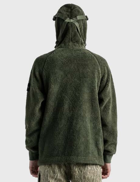 Stone Island Fleece Pockets Zip Hoodie HBX - Main Image