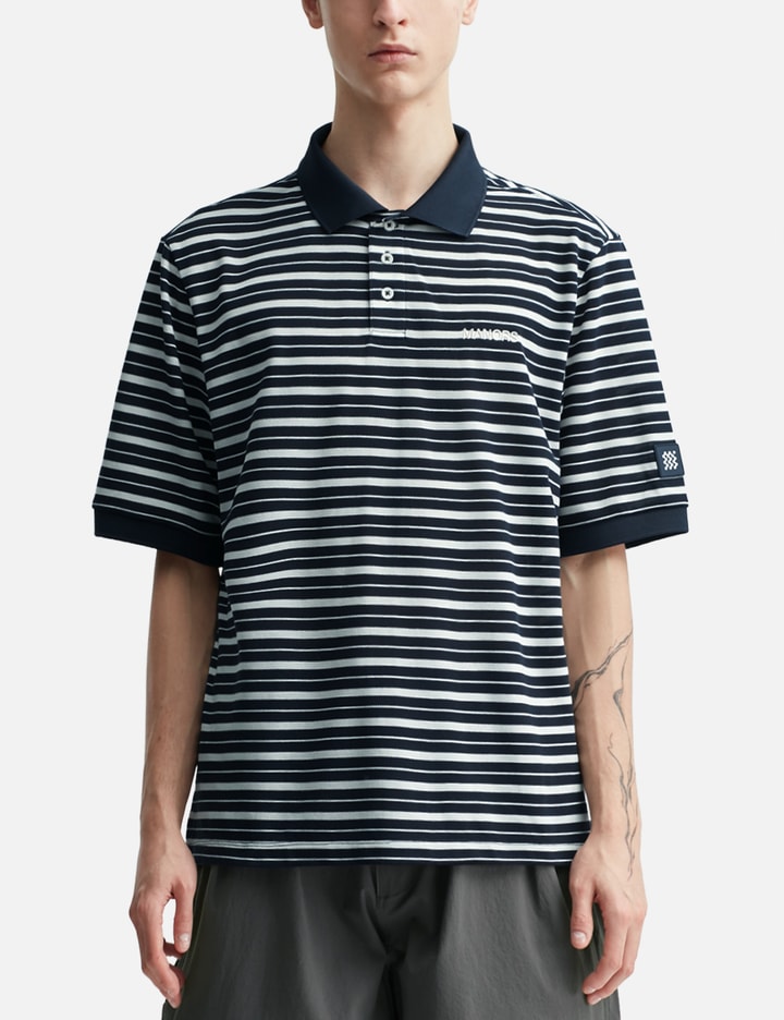 Manors Golf GOAT Pique Polo Striped