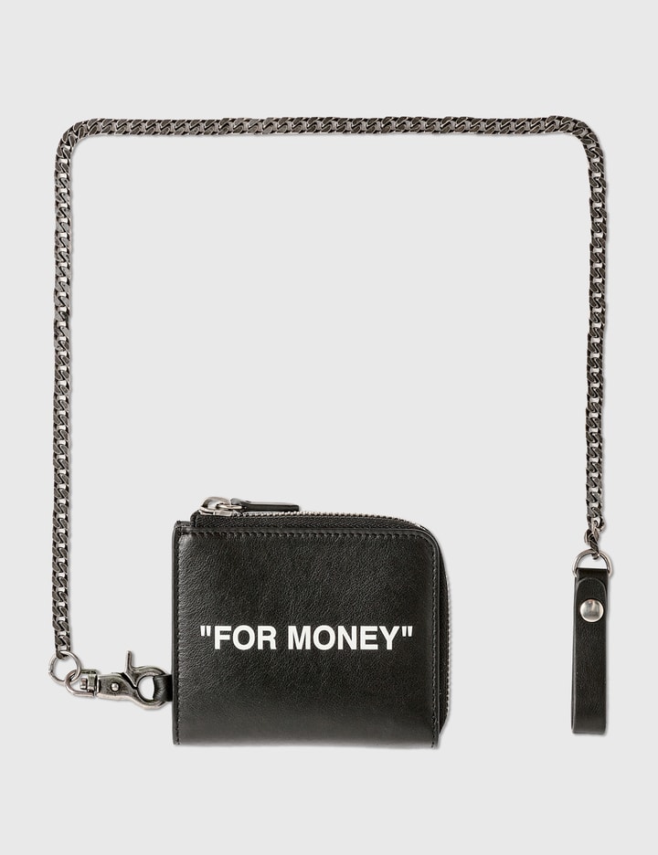 Calfskin Quote Chain Wallet Placeholder Image