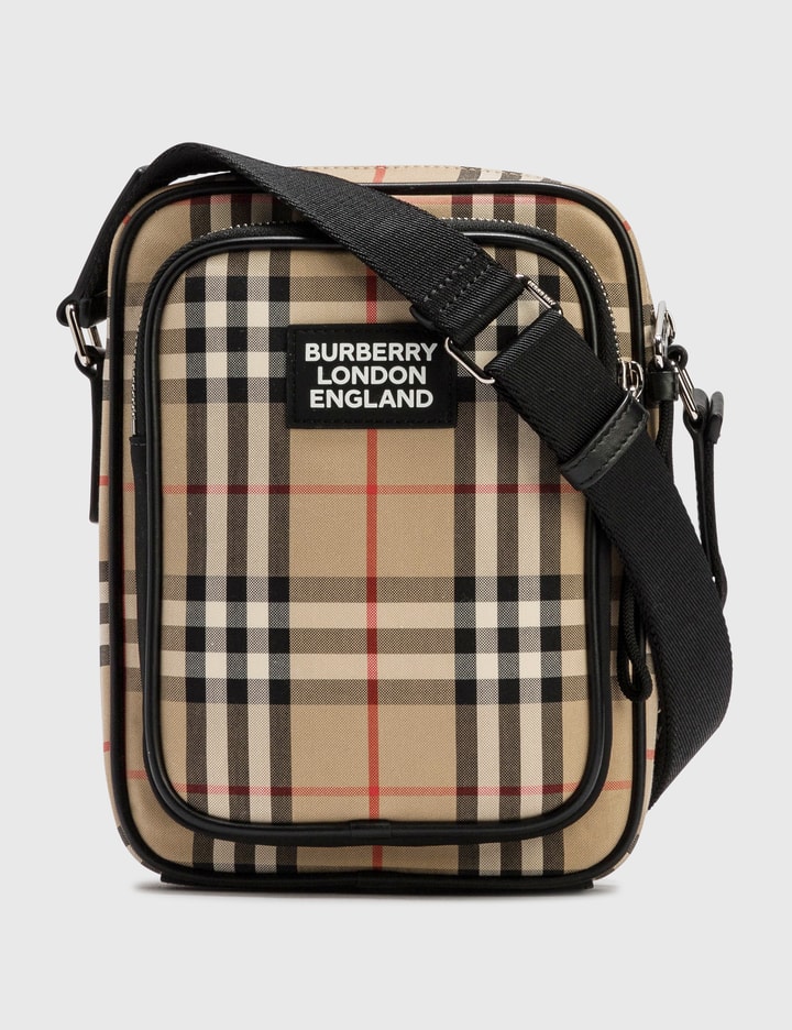 Vintage Check and Leather Crossbody Bag Placeholder Image