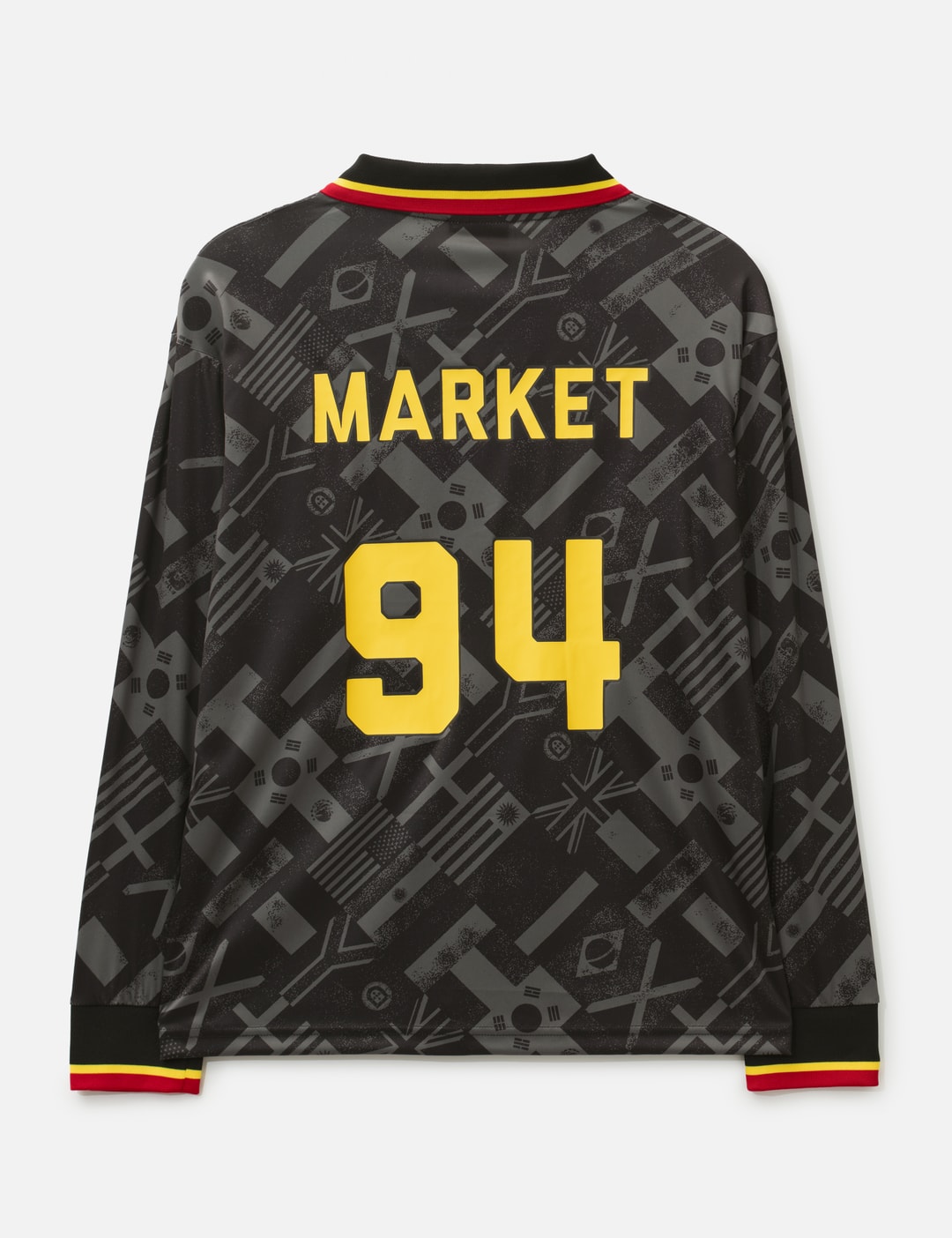 Smiley International Flags Long Sleeves Soccer Jersey view 9