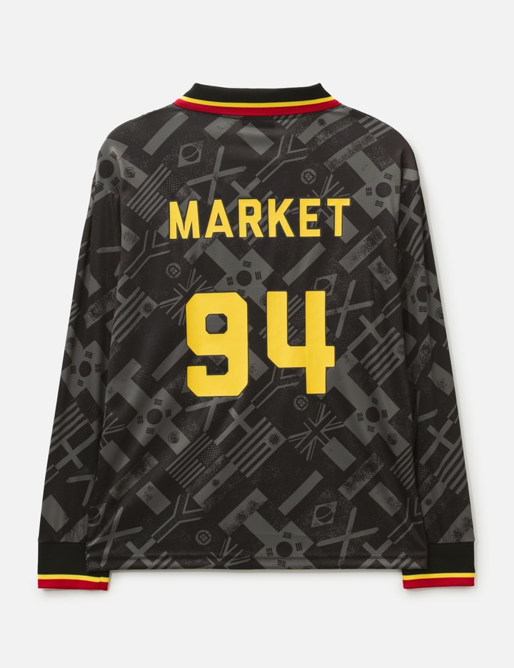 Smiley International Flags Long Sleeves Soccer Jersey