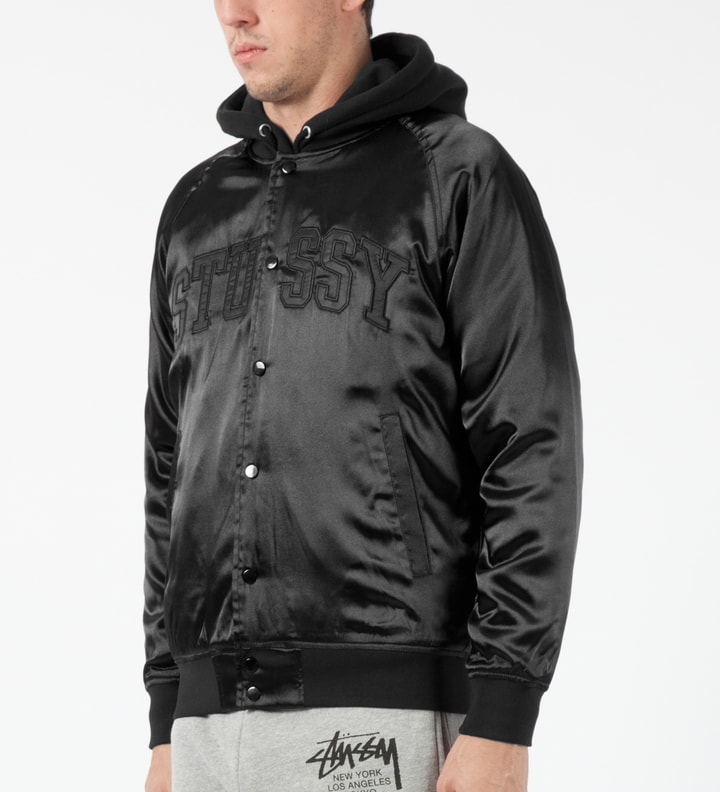 Black Satin Bomber Jacket Placeholder Image