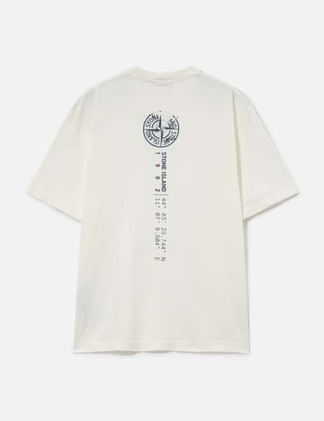 Organic Cotton Jersey T-Shirt With 'Vertical Placement' Print view 8