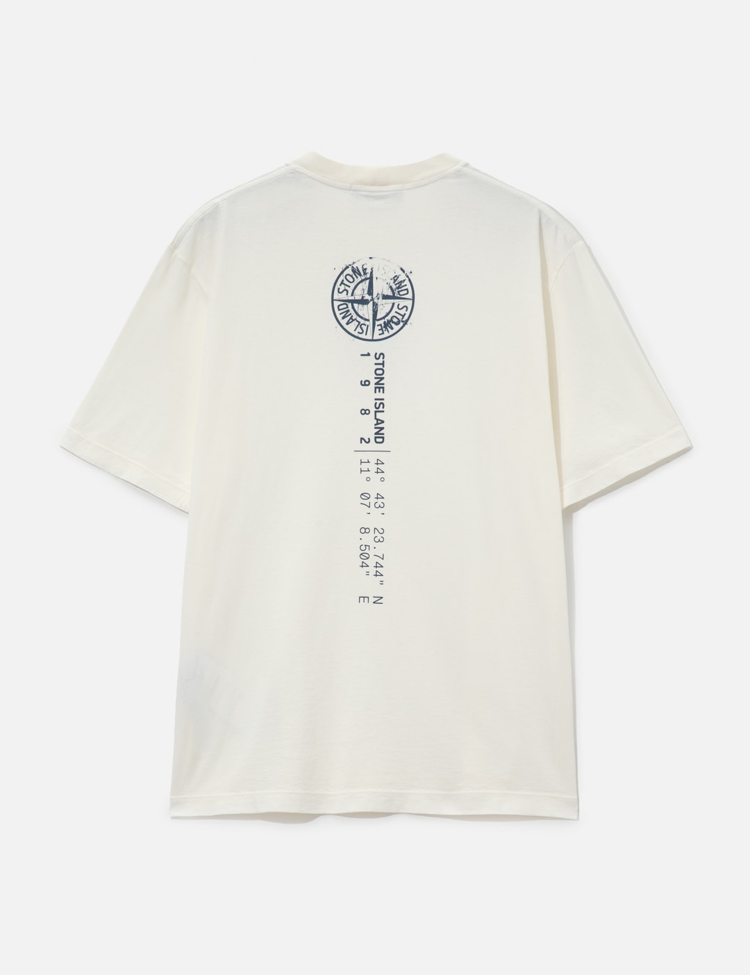 Organic Cotton Jersey T-Shirt With 'Vertical Placement' Print view 9