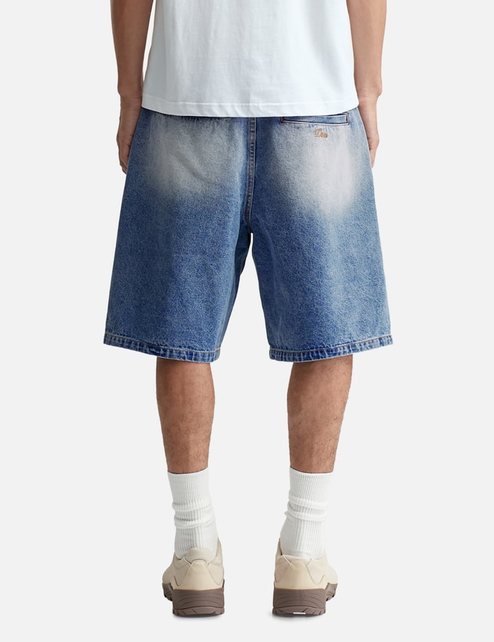 Pleated Denim Shorts Placeholder Image