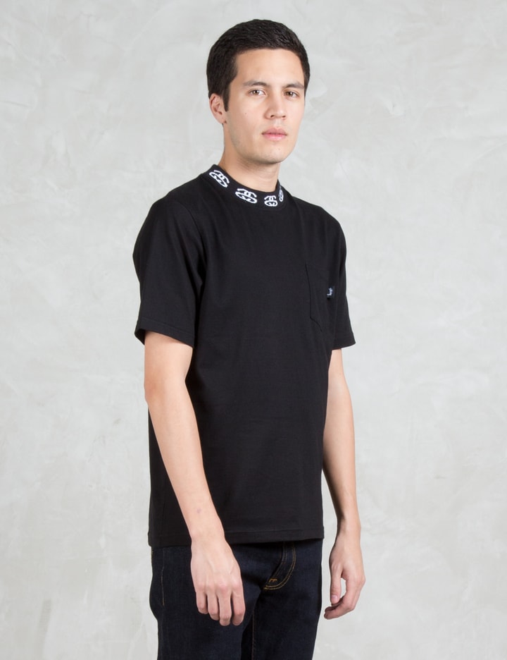 Jacquard Collar Crewneck S/S T-Shirt Placeholder Image