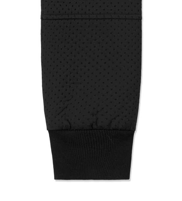 Black Perforated Neoprene Bomber Jacket Placeholder Image