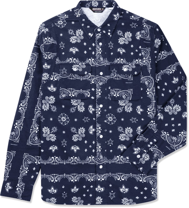 Navy Bandana Flannel Shirt Placeholder Image