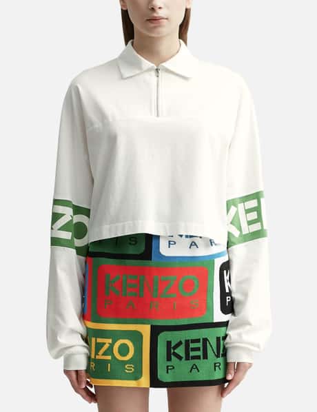 Kenzo 크롭 롱 슬리브 티셔츠