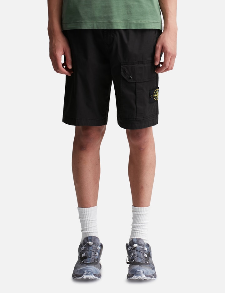 Supima® Cotton Twill Stretch-TC Cargo Bermuda Shorts Placeholder Image