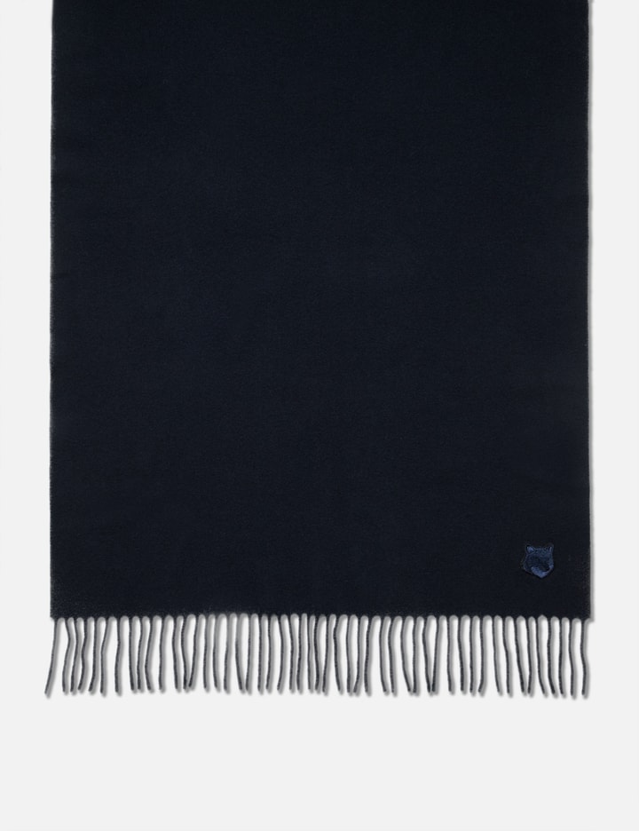Maison Kitsuné Bold Fox Head Scarf In Blue