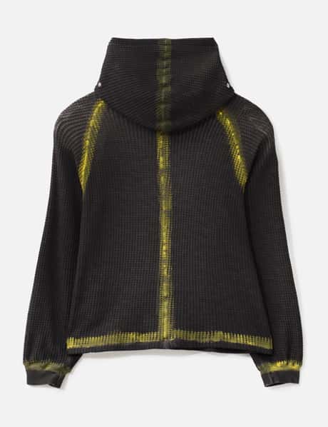 Bulk Shoulder Painted Line Waffle Hoodie view 8