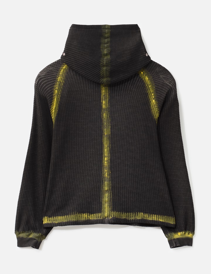 THUG CLUB Bulk Shoulder Painted Line Waffle Hoodie