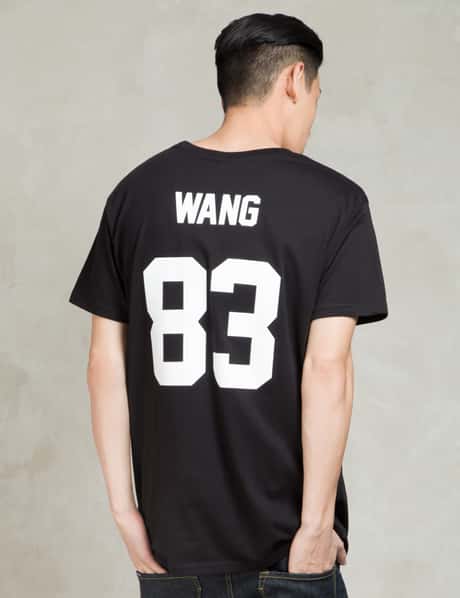 LES (ART)ISTS Black WANG83 Football T-Shirt HBX Globally