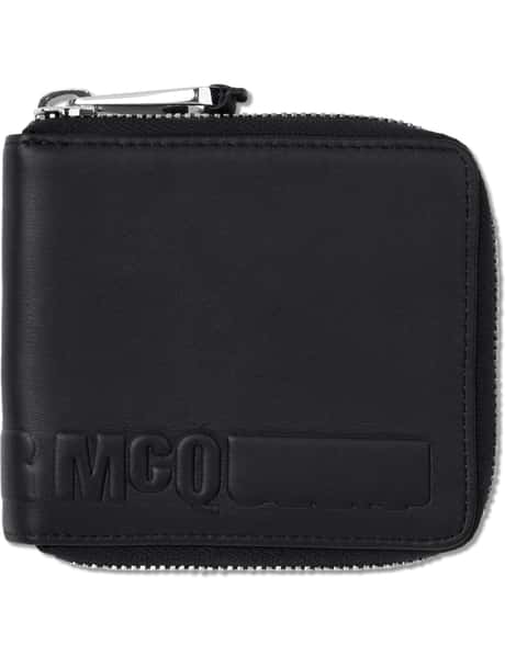 McQ Alexander McQueen - Emboss McQ Zip Around Wallet | HBX 