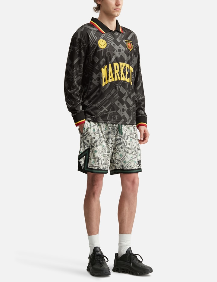 Market Smiley International Flags Long Sleeves Soccer Jersey