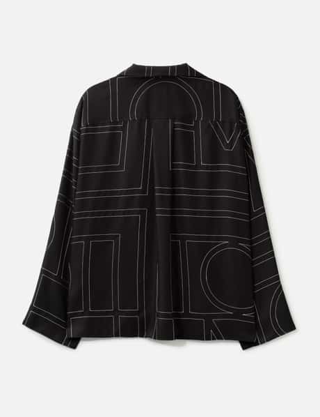 Monogram Silk PJ Top view 8