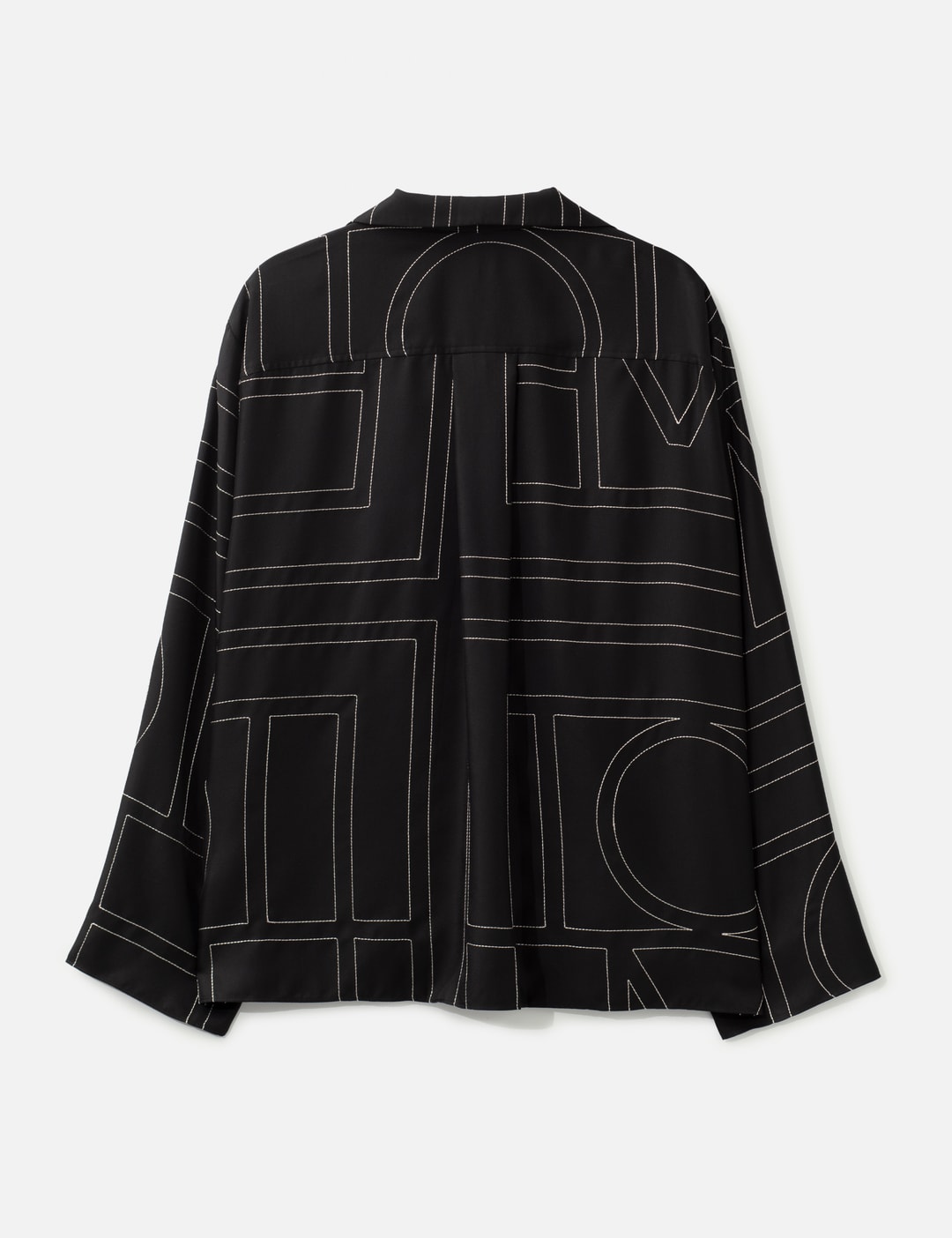 Monogram Silk PJ Top view 9