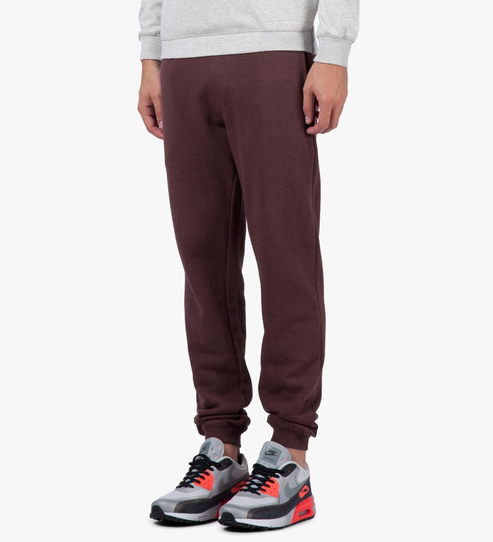 Burgundy Melange Classic Sweatpants Placeholder Image