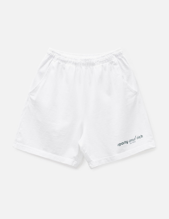 Sporty &amp; Rich Tank Gym Shorts In White