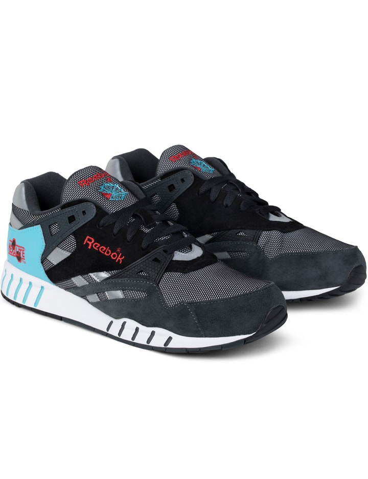Gravel/Black/Neon Blue/Poppy Red/White Sole-Trainer Sneakers Placeholder Image