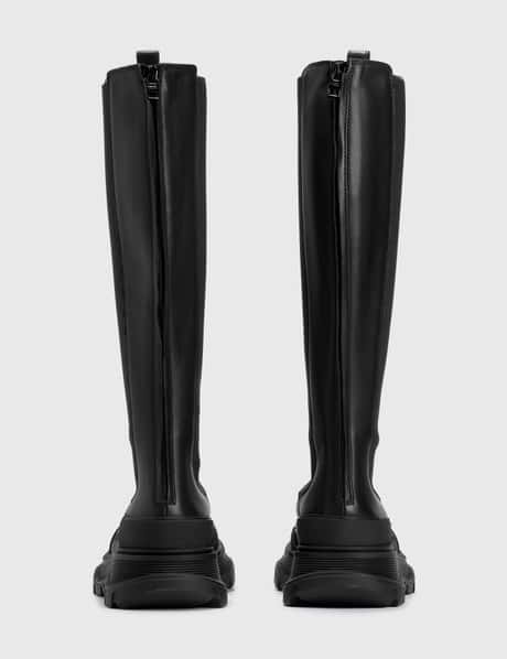 Alexander McQueen - トレッド スリック ニーハイブーツ | HBX