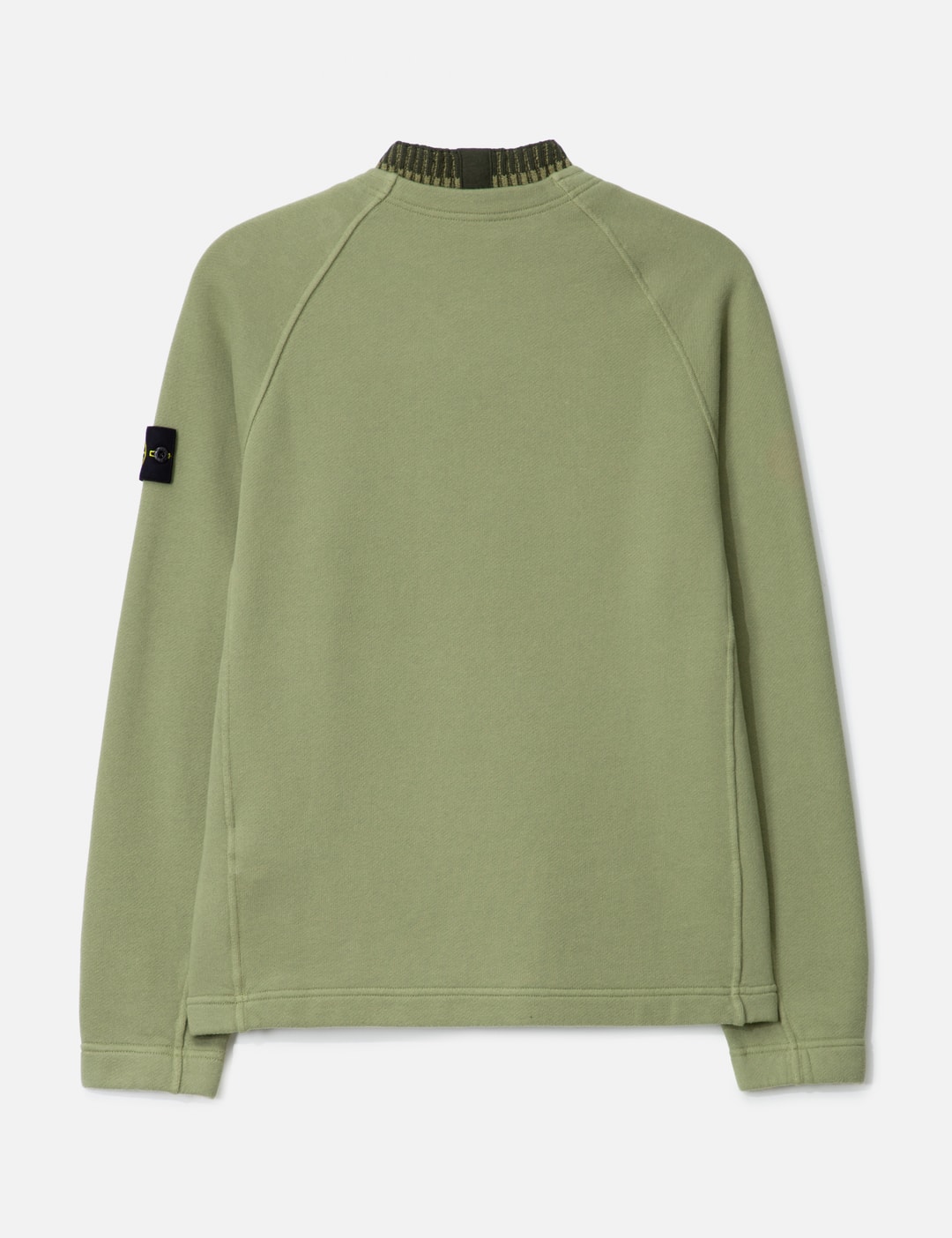 Organic Cotton Diagonal Fleece Crewneck Sweatshirt view 9