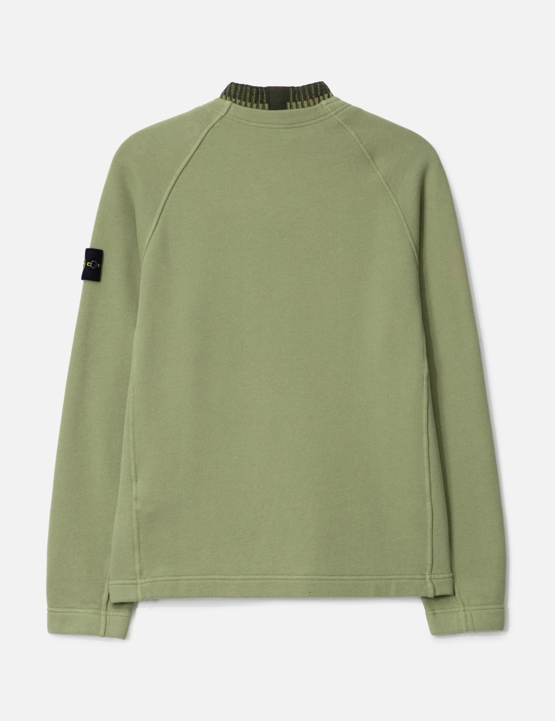 Organic Cotton Diagonal Fleece Crewneck Sweatshirt view 17