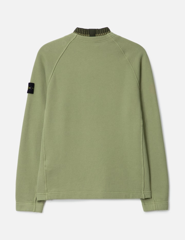 Organic Cotton Diagonal Fleece Crewneck Sweatshirt Placeholder Image