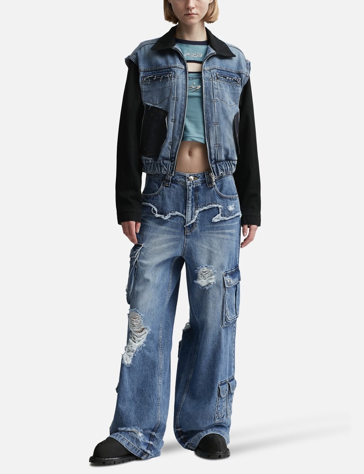 Jamie Coated Denim Bomber Jacket Placeholder Image