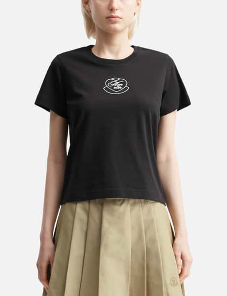 Moncler Embroidered Heart Logo Cotton T-Shirt