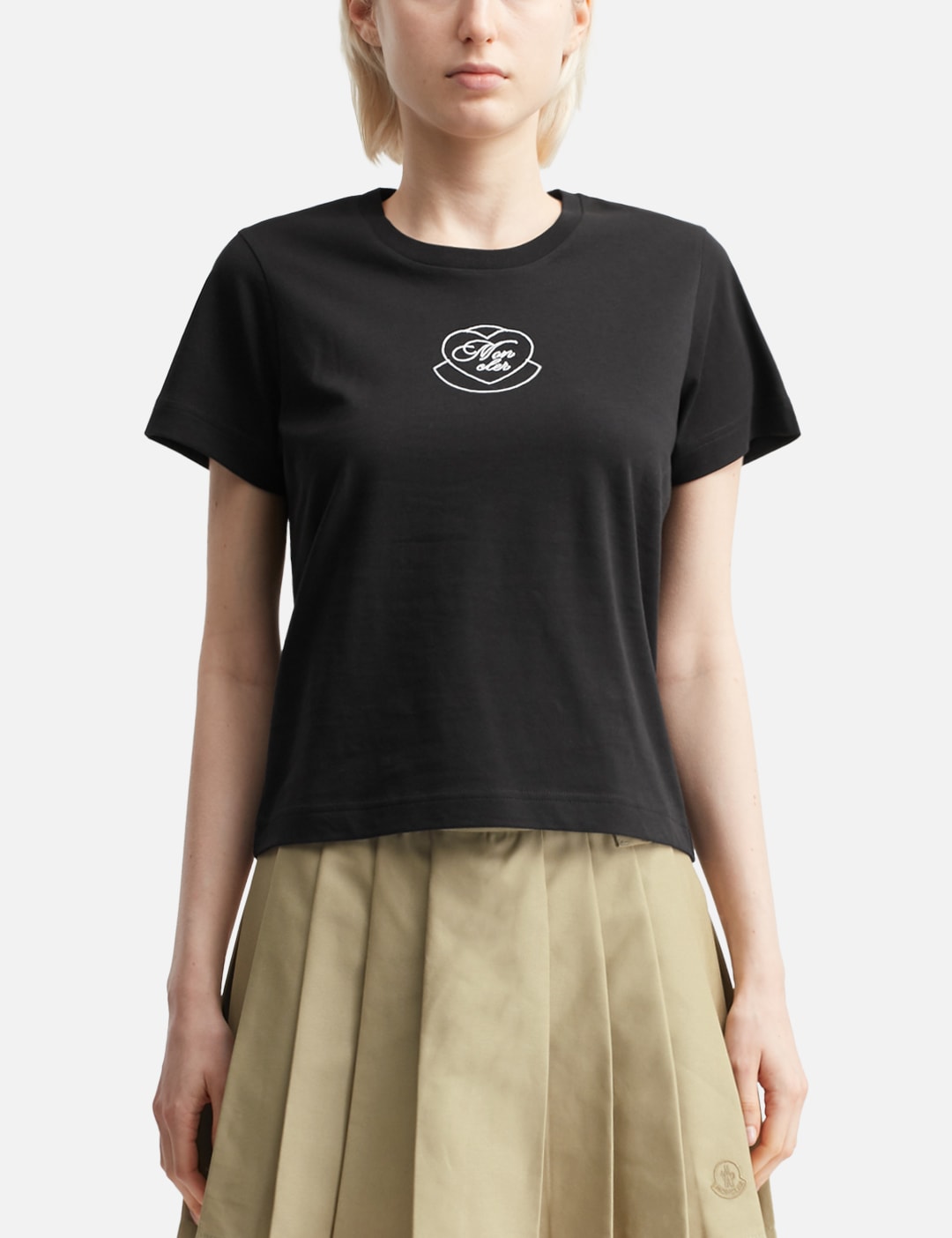 Embroidered Heart Logo Cotton T-Shirt view 13