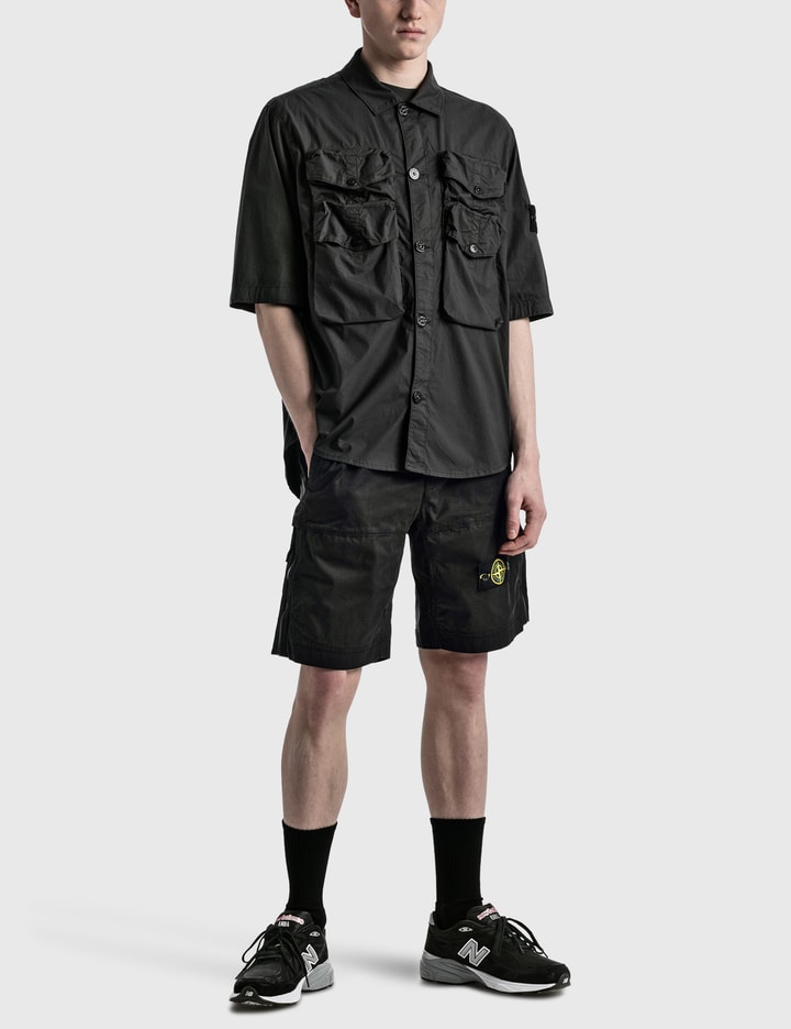 Stretch Cotton Tela 'Paracadute' Short Sleeve Shirt Placeholder Image