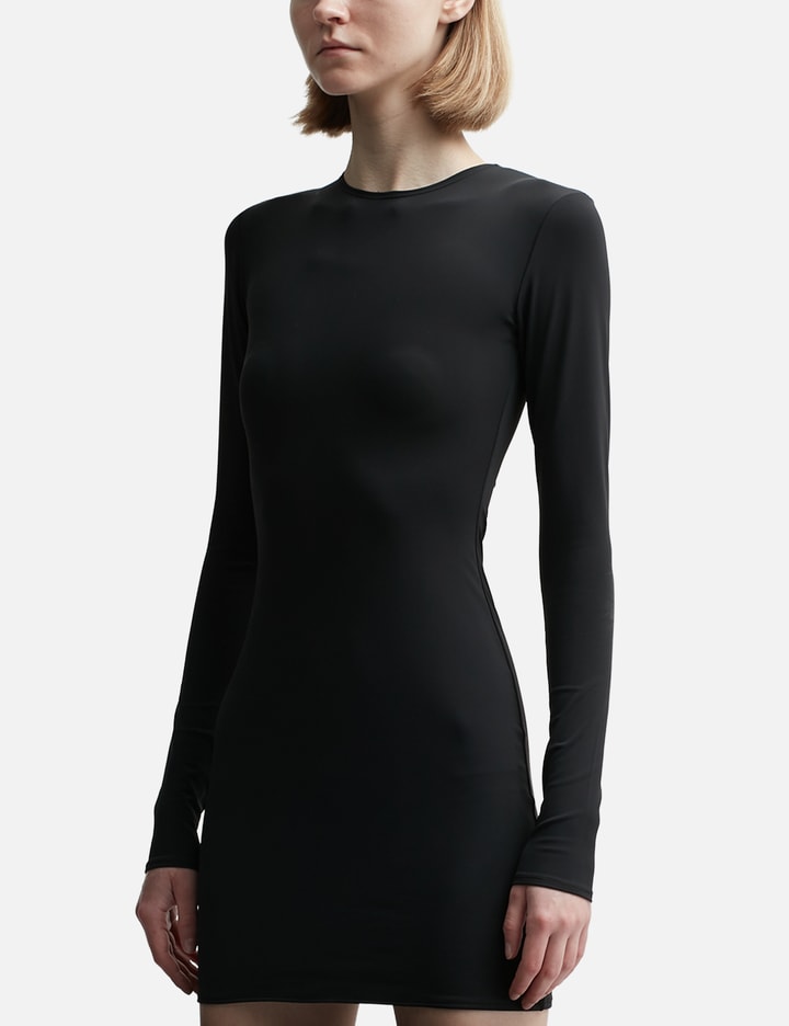 Shop Entire Studios Long Sleeve Mini Dress In Black
