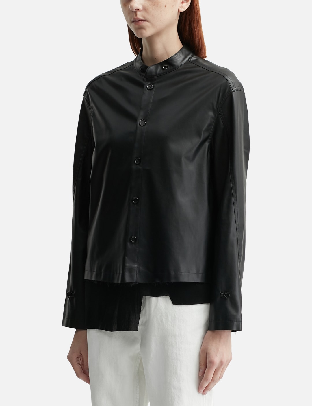 Acceptance Faux Leather Shirt view 8