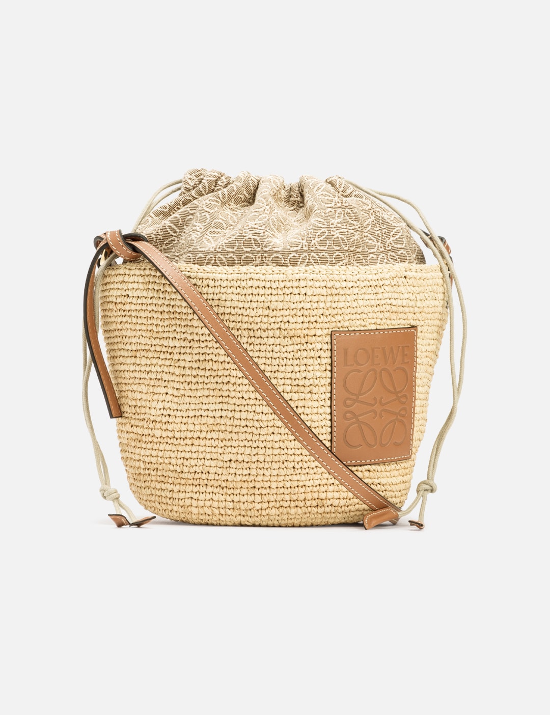 Loewe Pochette Bag in Natural & Tan