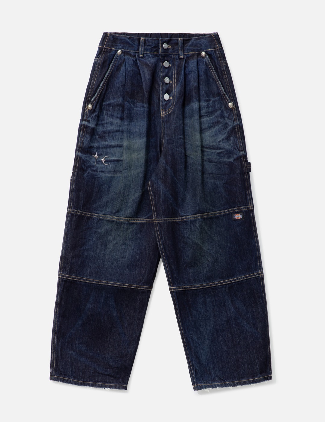 THUG CLUB Double Knee Denim Pants