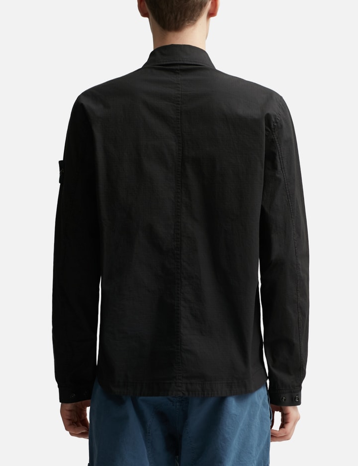 Shop Stone Island Regular Fit Overshirt In Black