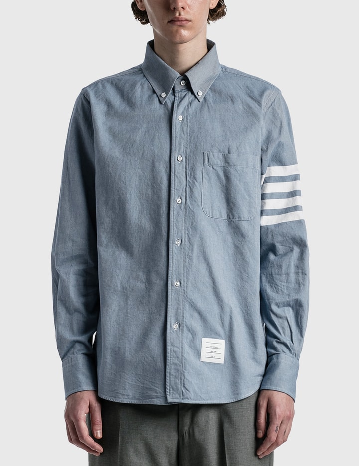 STRAIGHT FIT SHIRT W/ TONAL 4 BAR IN FLANNEL Placeholder Image