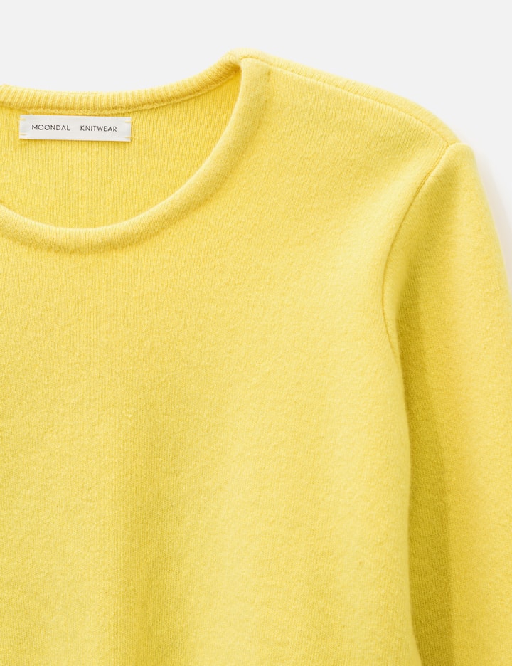 Moondal Basic Round Knit In Lemon
