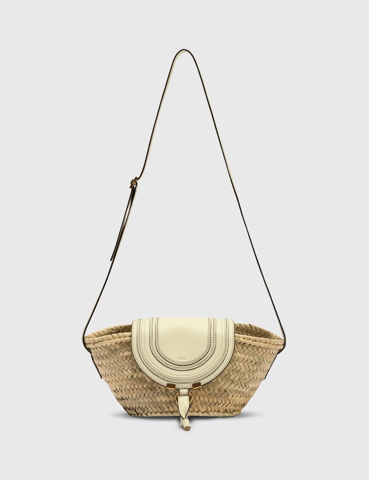 Shop Chloé Small Basket Woven Crossbody Bag