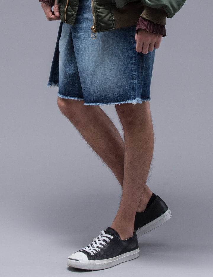 Asymmetrical Denim Shorts Placeholder Image