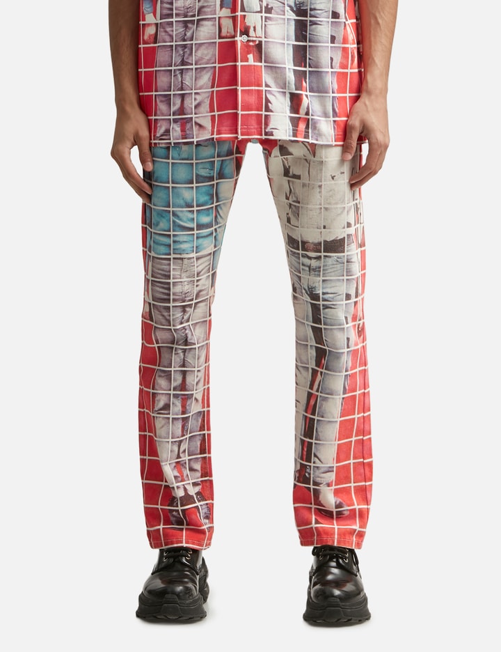 プレジャーズ Pleasures X Talking Heads Buildings Straight Leg Jeans
