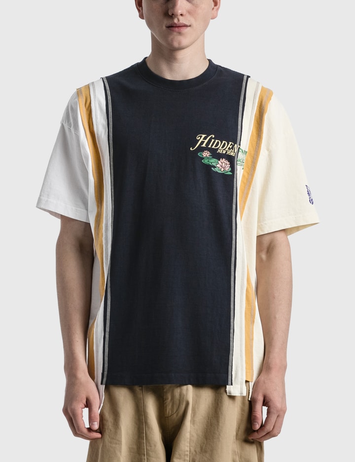 Needles - Needles x Hidden NY 7 CUTS NAVY WIDE T-SHIRT | HBX 