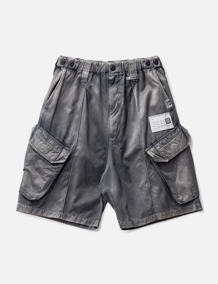 Miharayasuhiro Rc Twill Cargo Shorts In Black